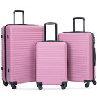 Travelhouse Th2085pi Hardside Luggage 3 Piece Set Hardshell Lightweight Suitcase