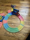 Glow In The Dark Multicolor Flexible Toy Race Track Set 2 Battery Powered Cars