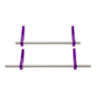 Aluminum Adjustable Front And Rear Modular Bumper Mount Set For 1 10 Purple