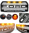 For Ford F150 Grill 2015 2016 2017 Raptor Style Front Mesh Grille W led letter
