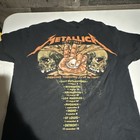 Metallica Paralyze M72 2023 Tour Dates Black T-shirt Size M Rock Pop Music