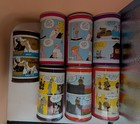 Sunday Funnies Beetle Bailey Cola Red Pop Root Beer Orange Grape Soda Cans Comic