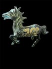 Unique Antique Bronze Horse Statue Depicting Dragon   Phoenix