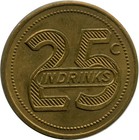 Lemmon Valley  Nevada Nv The Barn 25c In Drinks Rare Town Trade Token