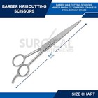 5 Pcs 5 5  Hair Cutting Scissors Barber Shears - Ice Tempered German Grade