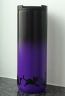 Starbucks Tumbler S  Steel Autumn Europe Cats Purple-black Halloween 16oz New