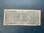   1864 Confederate States Of America  10 Ten Dollars - Civil War Note - T 68