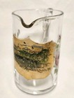 Antique Rangeley Lake House Maine Souvenir Gold Painted Glass Creamer  Pitcher