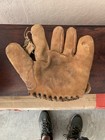 Vintage Leather Split Finger Baseball Glove Mitt - 1940 s   Lloyd Young