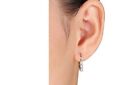 925 Sterling Silver 3 00 Ct  Round 6mm Cz Leverback Earrings White  Leverback