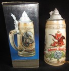 1986 Tomorrow s Treasures Anheuser-busch  Beer Stein Water Land Ships Sail Horse