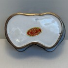 Cloisonn   Style Enamel And Brass Trinket Pill Box Fruit Grape Vines Leaves Vtg