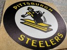 Vintage Pittsburgh Steelers Logo 3  Nfl Avery Cloth Fabric Sticker Patch 1960s