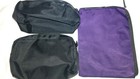 Tumi For Delta Pouch Lot Of 3  Black Purple