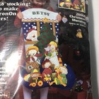 Sealed J   P Coats Felt Applique Giant 28    Stocking Kit Christmas Morning  28066