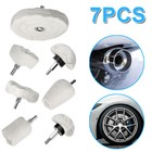 7x Metal Aluminum Wheel Polishing Kit For Drill Car Buffing Buffer Polisher Pads