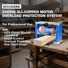 13-inch Benchtop Thickness Planer  15a Wood Planer With 4 Hss Blades  2000w All 