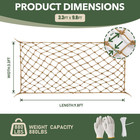 Jute Hemp Rope Net - 3 3x9 8ft  Outdoor Climbing Net  Balcony And Stair Barrier 