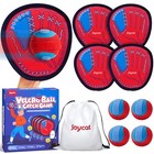  Toss And Catch Ball Game Set kids Toddler Baseball 4 Paddles 4 Balls