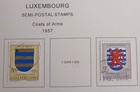 Luxembourg  - 1957 -  58 - Lot Of Stamps  On Album Page - Used    Mh
