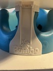Bumbo Baby Booster Chair Blue And White With Removable Tray For Toddlers