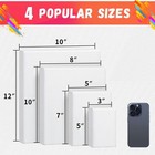 Fixsmith Stretched Canvas For Painting  3 x5   5 x7   8 x10   10 x12   Pack O   