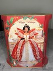 Very Rare Vintage Barbie 1997 Happy Holidays Green Eyes Misprint