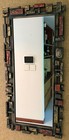 Vintage 70s Syroco Brutalist Mirror Molded Plastic Mid Century Wall Hanging