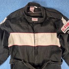 G-force 505 Auto Racing Suit 1 Layer Mens Xl Black   White Racing Gear Sfi 3-2a1