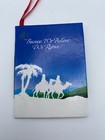 Vintage 1983 Enesco Miniature Book Silent Night Sheet Music Ornament 4x3  Read