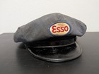 Vintage Esso Service Gas Station Uniform Hat Cap Lot W Calendar And Photos