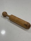 Vintage Antique Wooden Pestle Masher Primitive Wood Mashing Utensil 10-3 4   