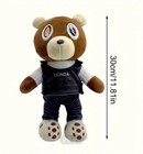 Kanye West Stuffed Donda Teddy Bear College Dropout Toy Plush Merch Graduation