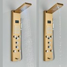 Led Shower Panel Tower Faucet Stainless Steel System Rain waterfall Massage Jets