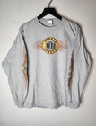 Rare Vintage Grey Harley Davidson Tribal Y2k Long Sleeve Tshirt Size Large