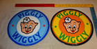Vintage Piggly Wiggly Porcelain Sign Lot Of 2  Pigs      Grocery Store Advertising