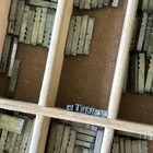 Letter Press Lead Type 10 Pt  Stymie Med Font  Printing Press