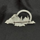 Vintage Jonette Jewelry Pewter Howling Wolf Coyote Brooch Pin  Signed Jj 1988