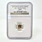 2014 Canada Maple Leaf  1 Silver Coin Gilt Reverse Proof Pf 69 Ngc Certified