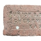 Rare Vintage Cherryvale Kas  Union B g Co  Kansas Brick Home Decor