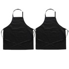10x Plain Bib Aprons Unisex Commercial Apron Bulk For Kitchen Cooking Restaurant