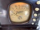 Vintage 1939 Zenith 5r312 Bakelite Tube Radio Art Deco Boomerang Beehive Working