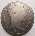 1812 A France Napoleon I 5 Francs Paris  900 Silver Coin Fine Details