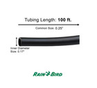 1pc Rain Bird 1 4 In X 100 Ft Drip Irrigation Tubing - Flexible Garden Hose New