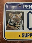 Rare Pennsylvania Support Your Zoo Tiger License Plate