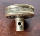 Vintage Antique Brass Door Knob Ornate Design Hardware Furniture C  1900   s Nice