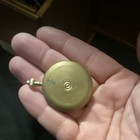 Colibri Yellow Gold Tone Full Hunter Quartz Pocket Watch White Dial Arabic