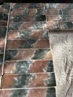 Antique Fireplace Surround Tile Set Pink   Green Mottled Glaze Cincinnati C1890
