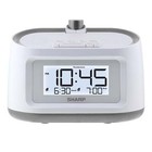Projection Dual Alarm Clock With 8 Soothing Sleep Sounds  Easy To Read Display