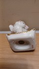 Vintage 3  Gray Sugar Porcelain Kitten Cat On Pillow Figurines Japan Granny Core